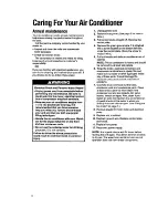 Preview for 6 page of Whirlpool BHAC1400XS0 Use And Care Manual