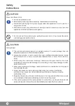 Preview for 36 page of Whirlpool DS201NB Operating Instructions Manual