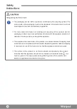 Preview for 38 page of Whirlpool DS201NB Operating Instructions Manual