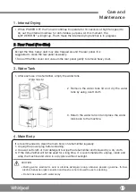 Preview for 49 page of Whirlpool DS201NB Operating Instructions Manual