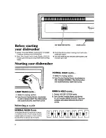 Preview for 8 page of Whirlpool DU1099XT Series Use & Care Manual