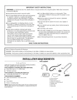 Preview for 3 page of Whirlpool Duet WFW9470WL00 Use & Care Manual