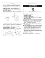 Preview for 6 page of Whirlpool Duet WFW9470WL00 Use & Care Manual