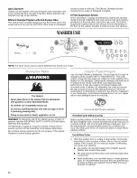 Preview for 10 page of Whirlpool Duet WFW9470WL00 Use & Care Manual