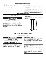 Preview for 2 page of Whirlpool  ED2KVEXVB User Instructions