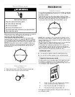 Preview for 5 page of Whirlpool EH101FXR Use And Care Manual