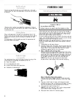 Preview for 6 page of Whirlpool EH101FXR Use And Care Manual