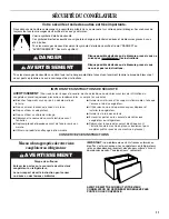 Preview for 11 page of Whirlpool EH101FXR Use And Care Manual