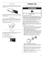 Preview for 5 page of Whirlpool EH101FXRQ01 Use & Care Manual