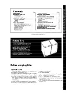 Preview for 3 page of Whirlpool EH120F Use & Care Manual