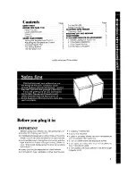 Preview for 3 page of Whirlpool EH1500 Use & Care Manual