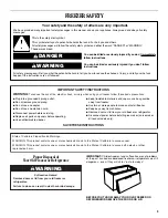 Preview for 3 page of Whirlpool EH150FXRQ Use & Care Manual