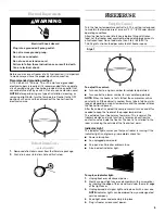 Preview for 5 page of Whirlpool EH150FXRQ Use & Care Manual