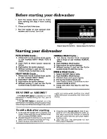 Preview for 8 page of Whirlpool Estate DU4040XP Use & Care Manual