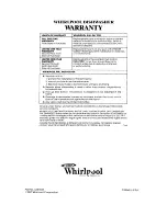 Preview for 16 page of Whirlpool Estate DU7770XS Use & Care Manual