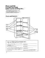 Preview for 2 page of Whirlpool Estate EV130E Use And Care Manual