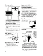 Preview for 4 page of Whirlpool Estate EV130E Use And Care Manual