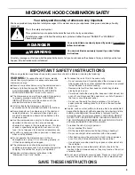 Preview for 3 page of Whirlpool Estate TMH16XS Use & Care Manual