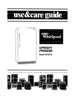 Whirlpool EV20VS Use And Care Manual preview