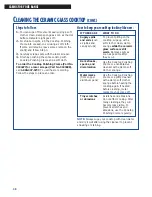 Preview for 38 page of Whirlpool FEP310E Use And Care Manual