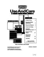 Preview for 1 page of Whirlpool FGS395Y Use And Care Manual