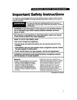 Preview for 3 page of Whirlpool FGS395Y Use And Care Manual