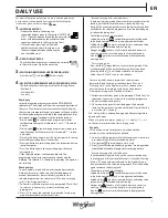 Preview for 3 page of Whirlpool FWDD117168W Daily Reference Manual