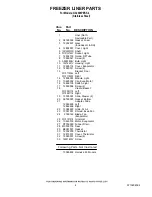 Preview for 4 page of Whirlpool G32026PEKS4 Parts List