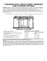 Preview for 6 page of Whirlpool GBD309PV Series Dimensions