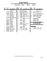 Preview for 2 page of Whirlpool GBS277PRB00 Parts List