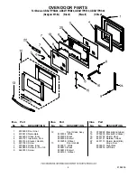 Preview for 4 page of Whirlpool GBS277PRB00 Parts List