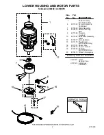 Preview for 2 page of Whirlpool GC1000PE1 Parts List