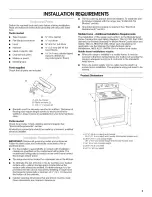 Preview for 3 page of Whirlpool GERC4120SS0 Installation Instructions Manual