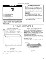 Preview for 5 page of Whirlpool GH6208XRB0 Installation Instructions Manual