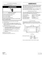 Preview for 12 page of Whirlpool GH6208XRB0 Installation Instructions Manual