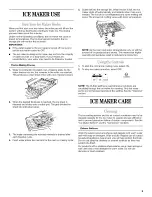 Preview for 9 page of Whirlpool GI1500XHW3 Use & Care Manual