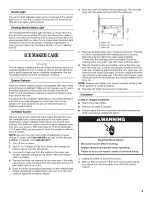 Preview for 9 page of Whirlpool GI15NDXXB2 Use & Care Manual