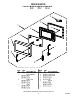 Preview for 8 page of Whirlpool GM8155XJB0 Parts List