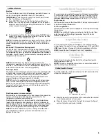 Preview for 5 page of Whirlpool Gold GSC25C6EY User Manual