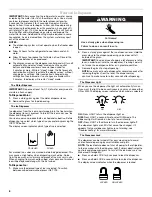 Preview for 6 page of Whirlpool Gold GSC25C6EY User Manual