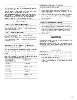 Preview for 13 page of Whirlpool GR478LXP Use And Care Manual