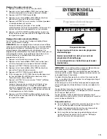 Preview for 39 page of Whirlpool GR556LRKS Use & Care Manual