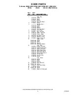 Preview for 8 page of Whirlpool GR563LXSB1 Parts List