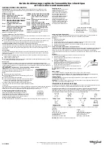 Preview for 2 page of Whirlpool GSC309PVS - 30in Built-in Microwave Combination Double Wall Oven Quick Start Manual