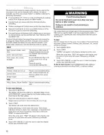 Preview for 12 page of Whirlpool GT4175SP Use & Care Manual