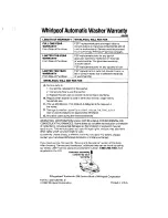 Preview for 16 page of Whirlpool LA5800XT Use & Care Manual