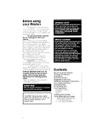 Preview for 2 page of Whirlpool LC4500XK Use & Care Manual