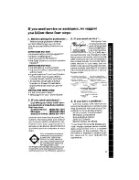 Preview for 11 page of Whirlpool LE5920XM Use & Care Manual