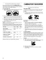 Preview for 10 page of Whirlpool LEQ9557KQ0 Use And Care Manual