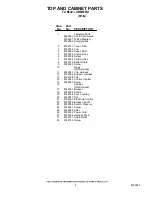 Preview for 2 page of Whirlpool LHW0050PQ1 Parts Manual